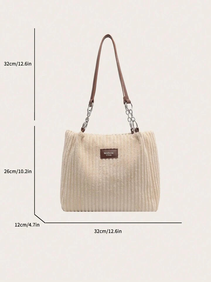 Retro Chic Carryall - Vintage Style Large Bag