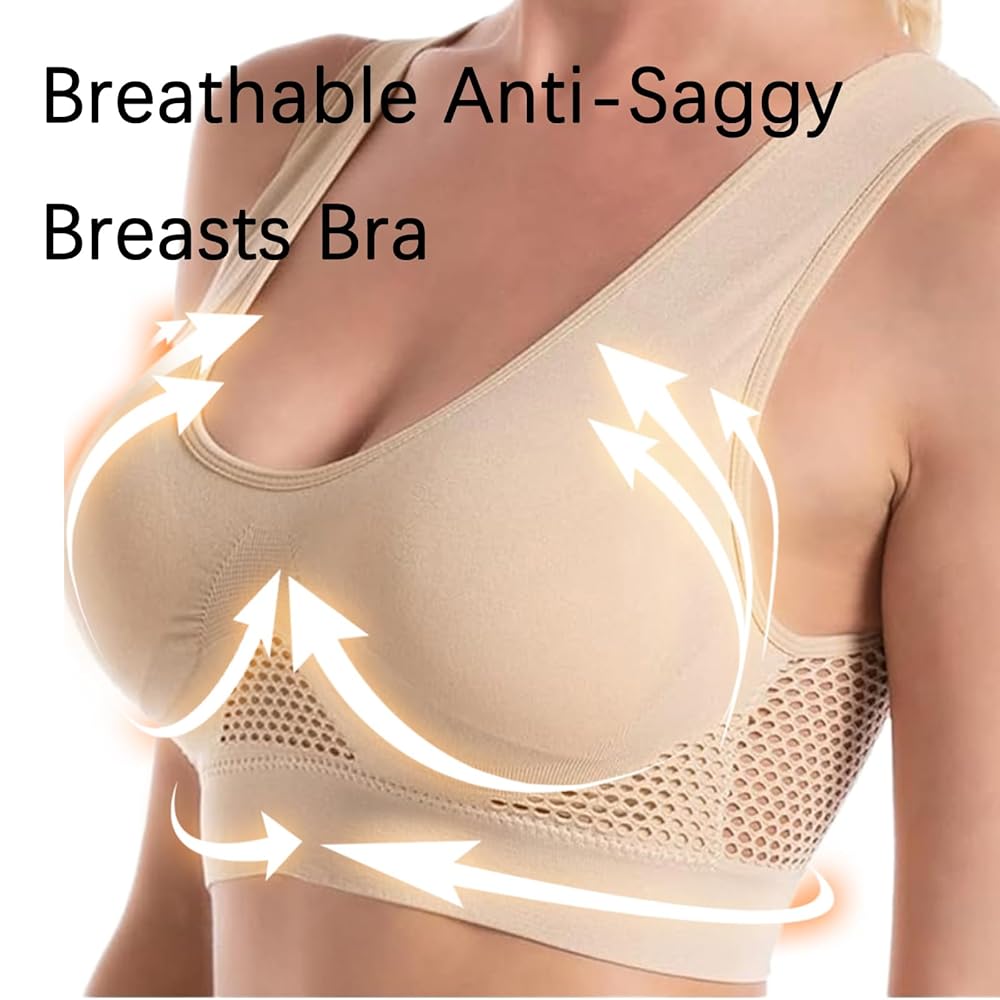 Seamless Wireless Sports Bra – Breathable Comfort