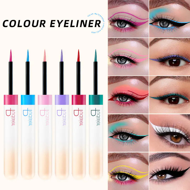 12 Colors Glitter Waterproof Eyeliner Set