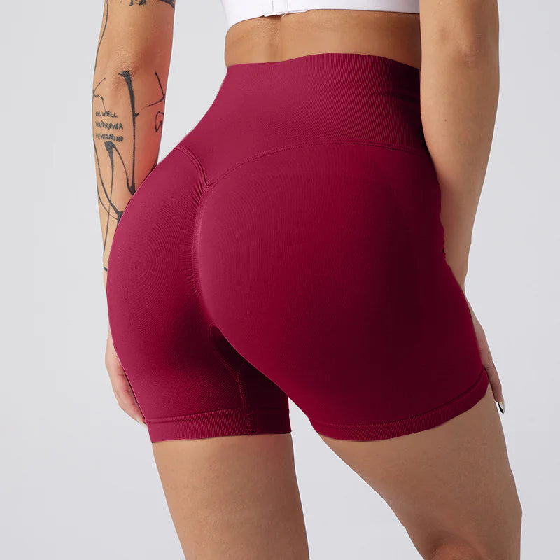 Women Yoga Shorts - High-Waisted Workout Activewear