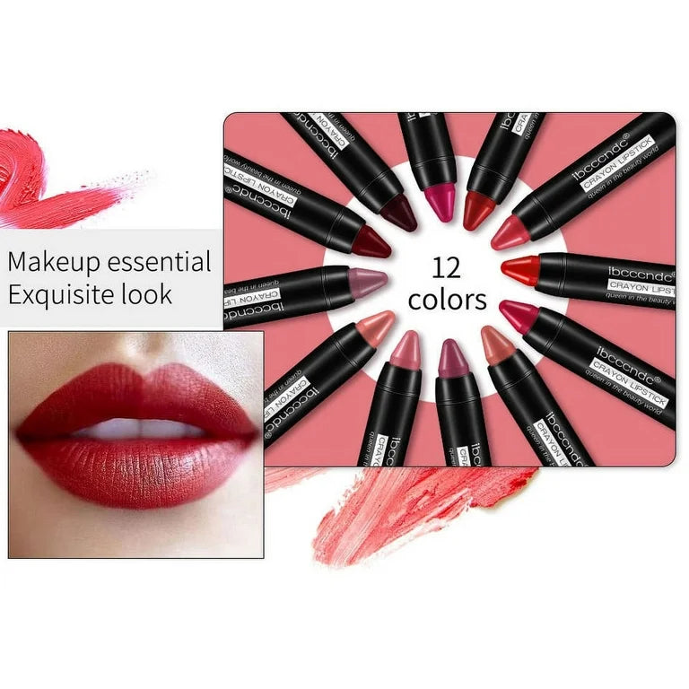 12-Piece Long Lasting Matte Lipstick Kit