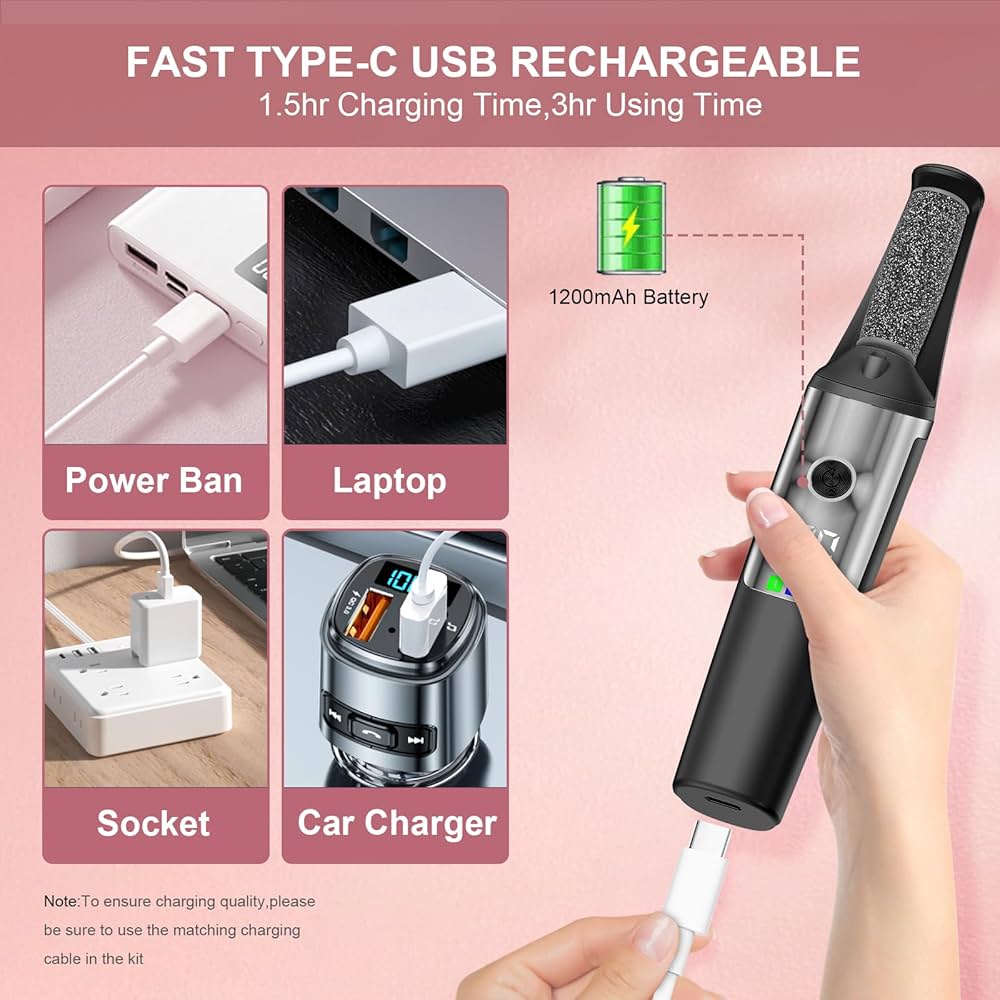 Rechargeable Foot Care Pro Kit - Complete Pedicure