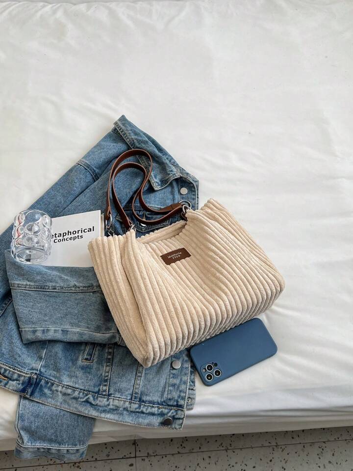 Retro Chic Carryall - Vintage Style Large Bag