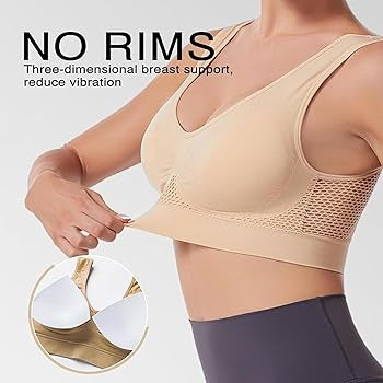 Seamless Wireless Sports Bra – Breathable Comfort