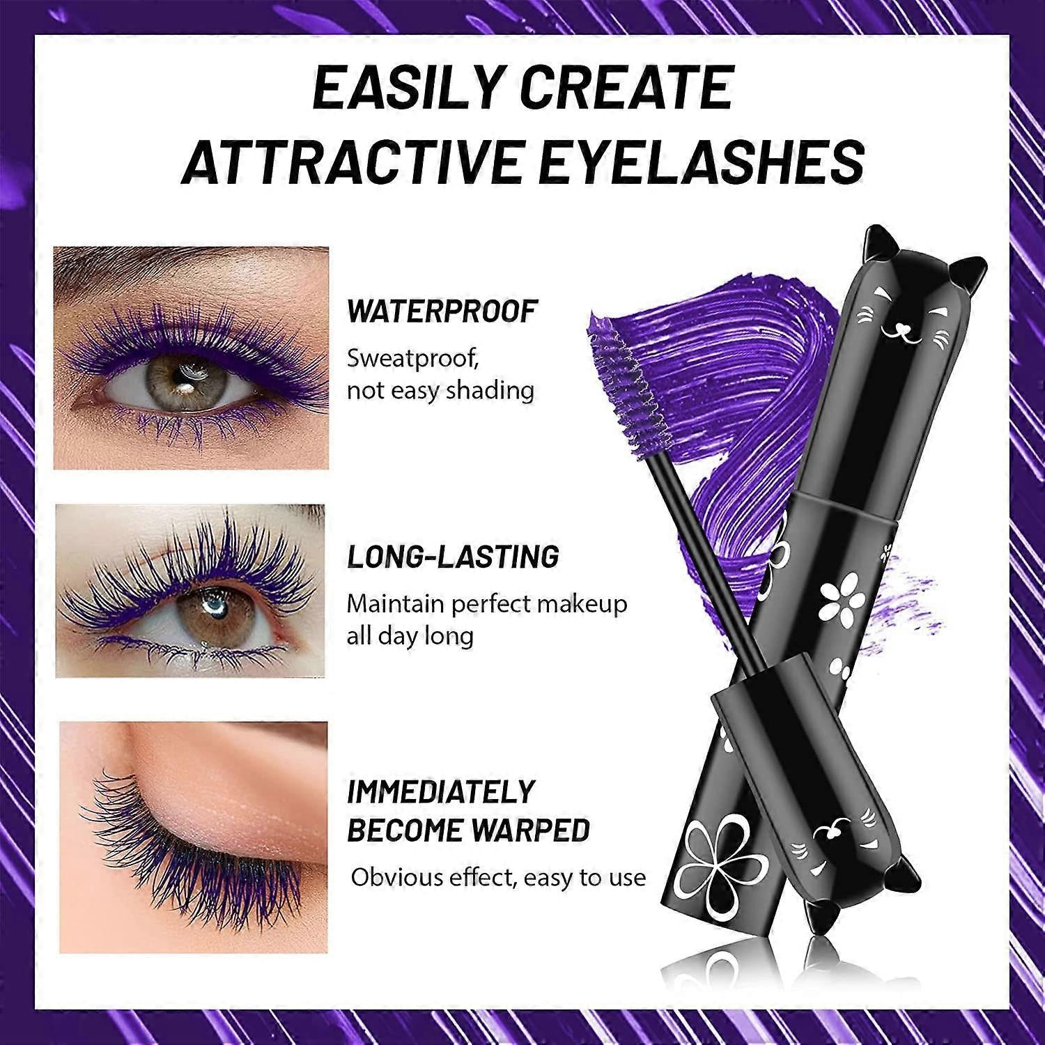 Waterproof Color Mascara Set – Long-Lasting, Bold & Quick-Dry