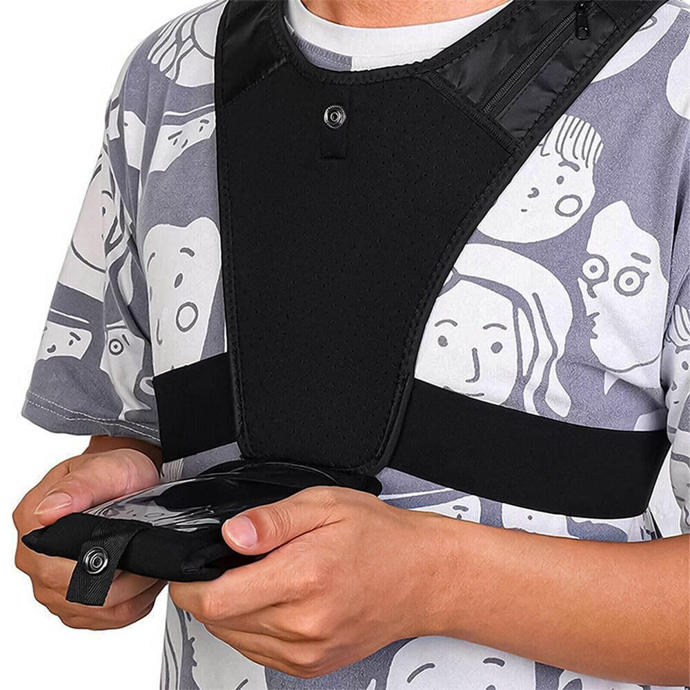 Reflective Running Vest with Adjustable Fit & Phone Pocket