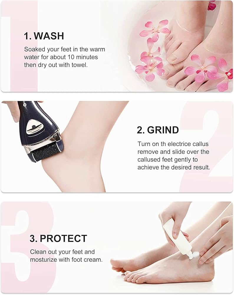 Rechargeable Electric Foot File - Callus Remover