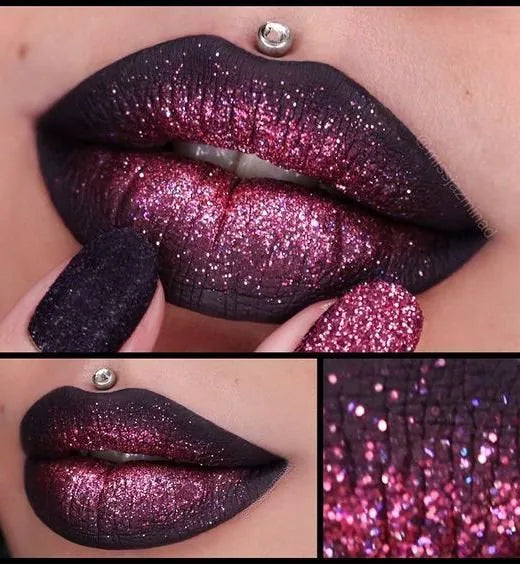 4-Color Glitter Lip Kit – Waterproof & Long-Lasting