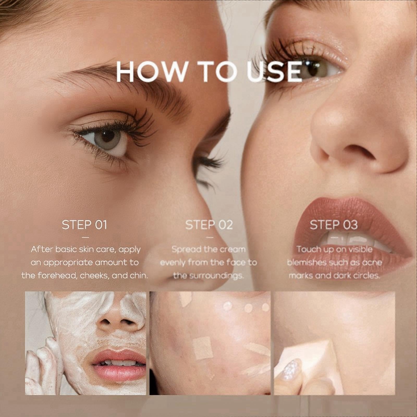 Full Coverage BB Liquid Concealer – Waterproof Foundation