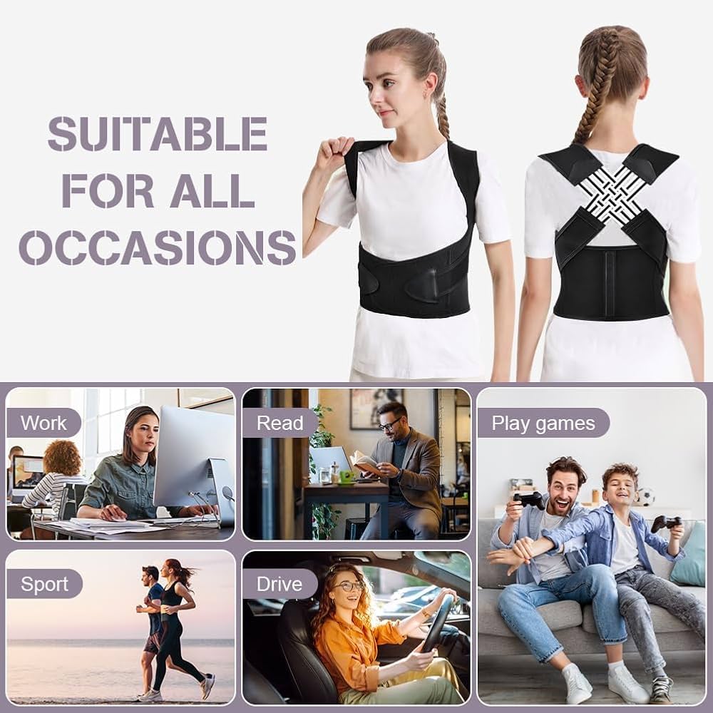 Invisible Posture Corrector for Adults – Breathable & Adjustable Back Support