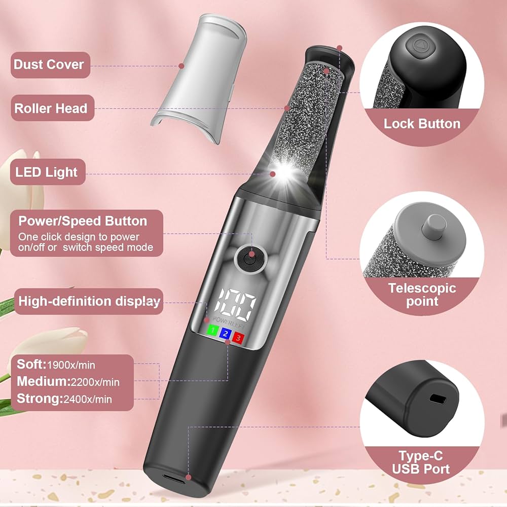 Rechargeable Foot Care Pro Kit - Complete Pedicure