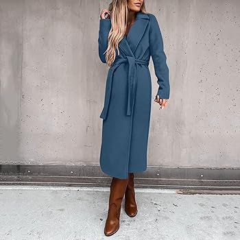 Elegant Women’s Long Solid Color Winter Coat