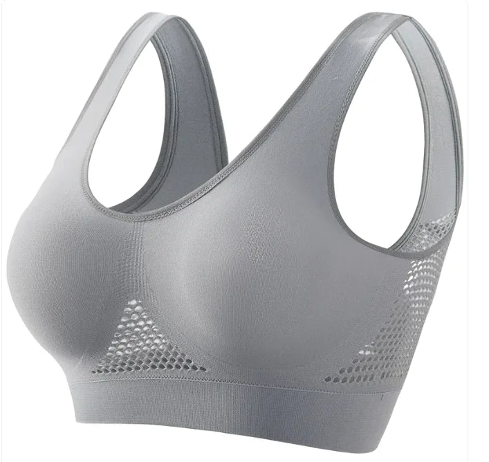 Seamless Wireless Sports Bra – Breathable Comfort