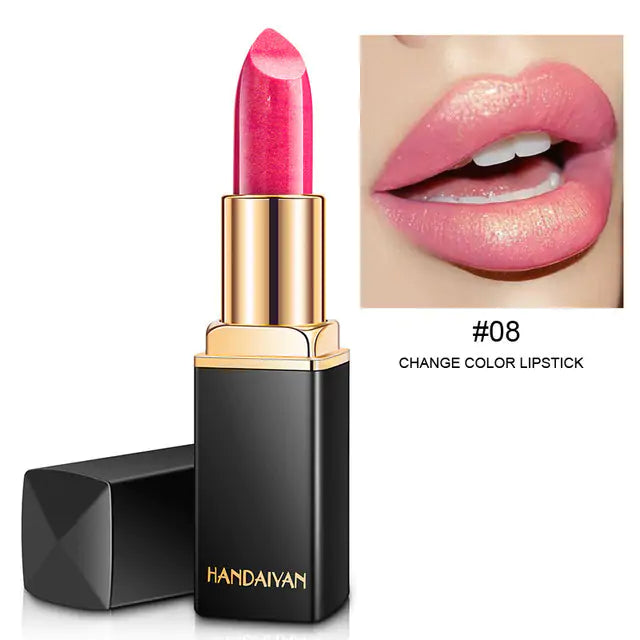 9 Colors Waterproof Glitter Lipstick - Long-Lasting