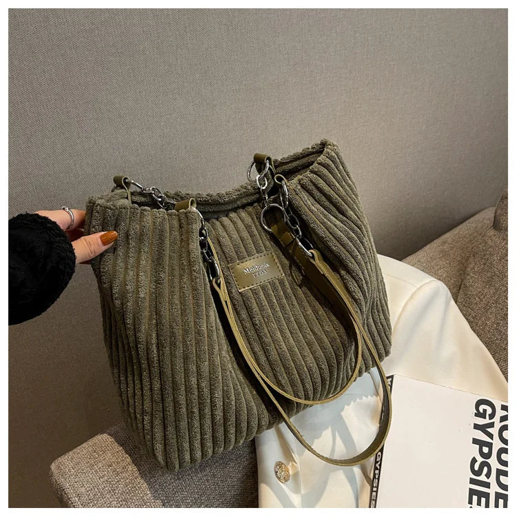 Retro Chic Carryall - Vintage Style Large Bag