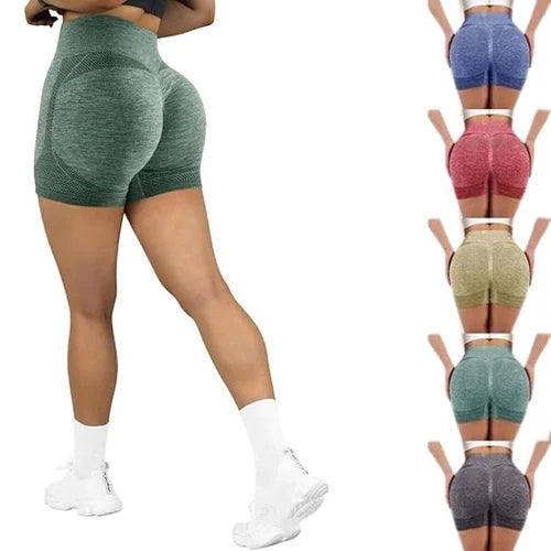 High-Waist Quick-Dry Yoga Shorts – Anti-Slip & Stretch