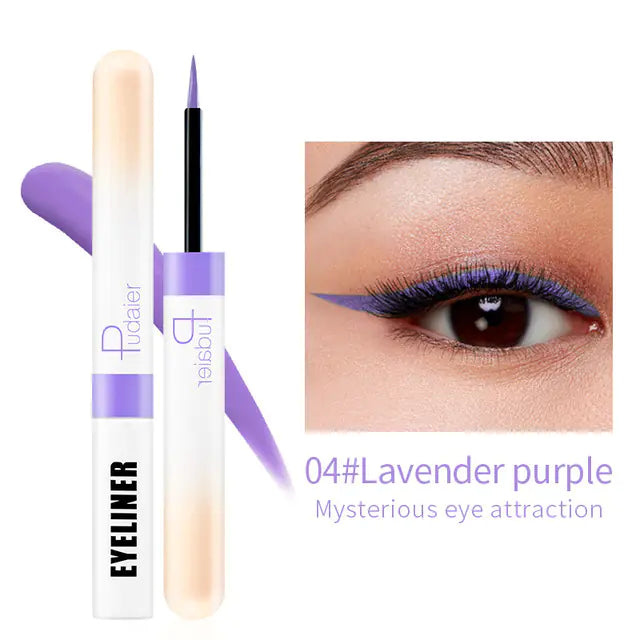 12 Colors Glitter Waterproof Eyeliner Set
