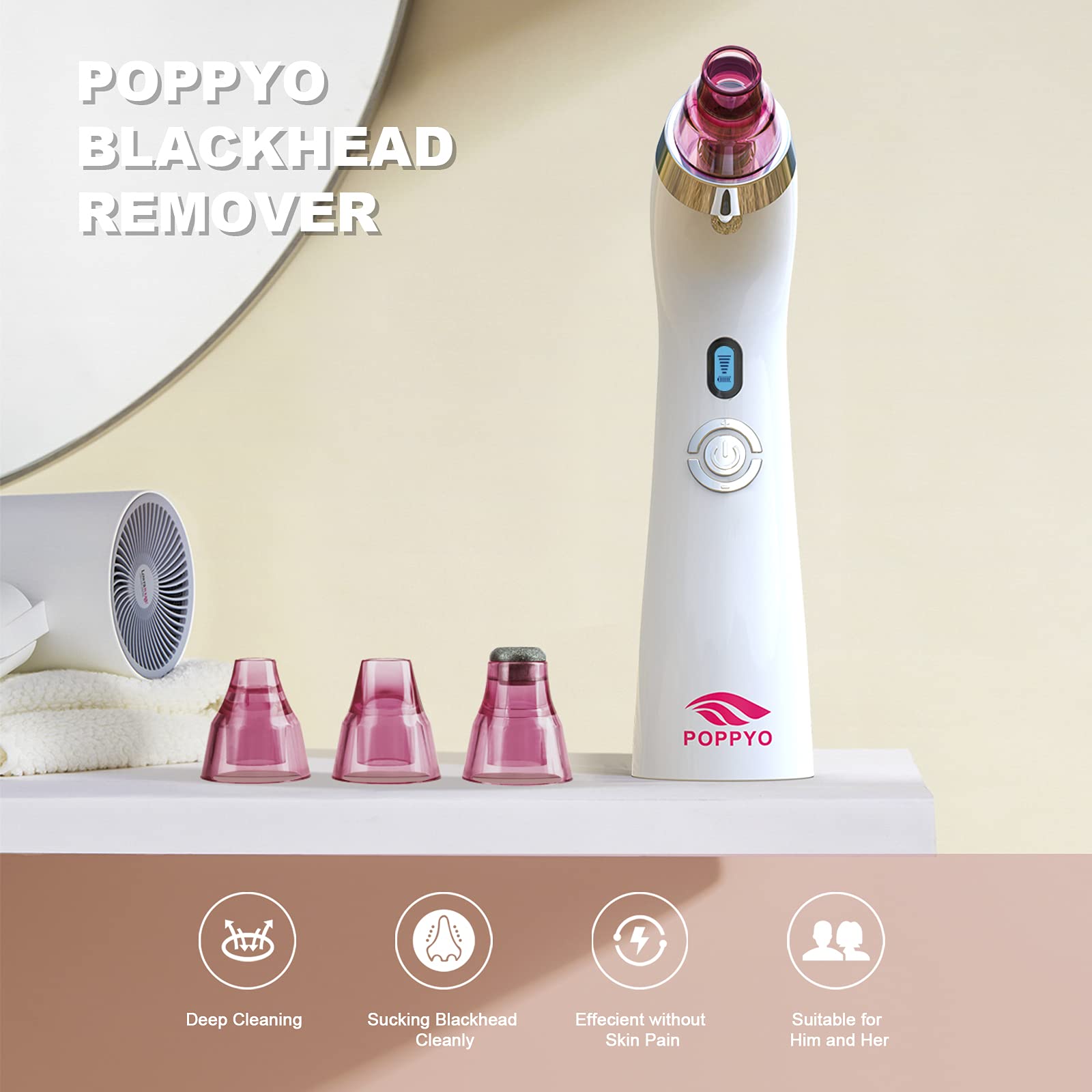 Pink Pore Perfection Vacuum - Blackhead Extractor