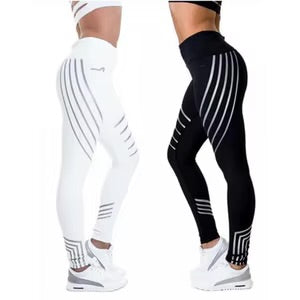 Glow-In-The-Dark Streamer Print Activewear Leggings