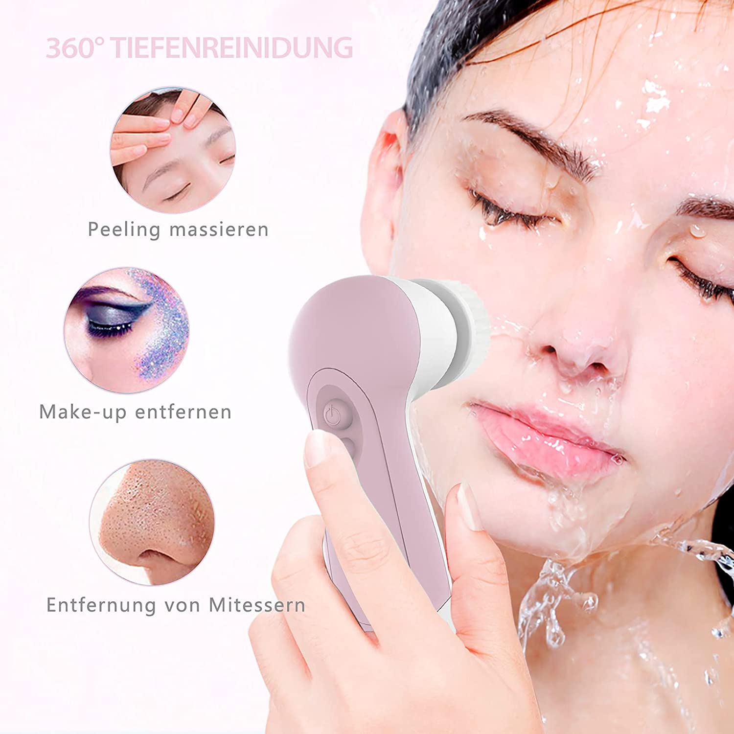 Silicone Face Cleansing Brush - Deep Clean & Glow