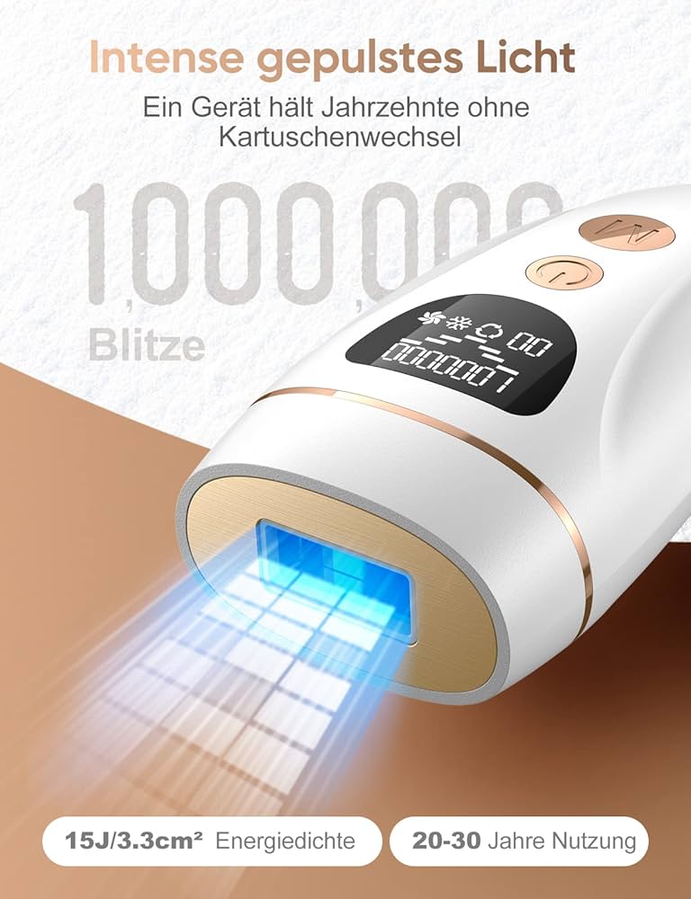 IPL Laser Hair Removal 3-in-1 - Home Device Cooling