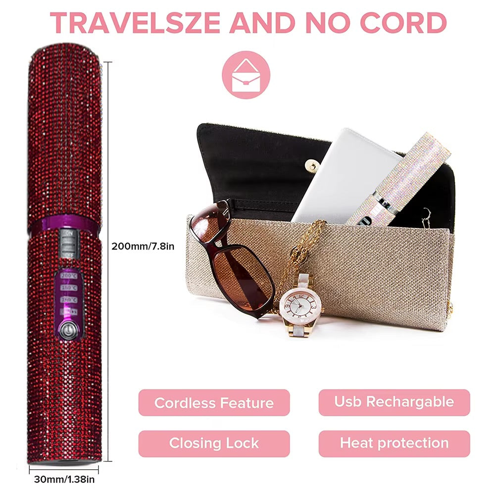 Wireless Automatic Hair Curler – Crystal Diamond Design