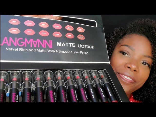 12-Piece Long Lasting Matte Lipstick Kit