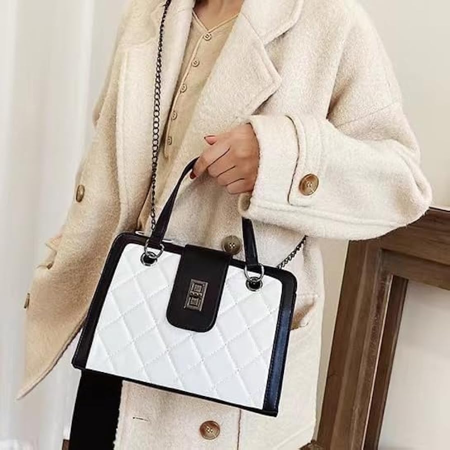 Diamond Chic Tote - Elegant Quilted Handbag
