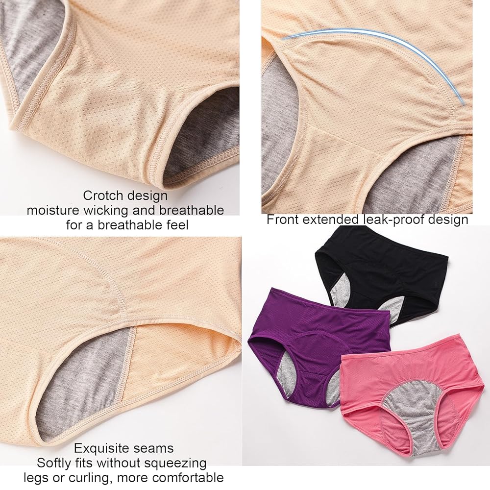 Leak-Proof Period Underwear - Comfortable Reusable Panties