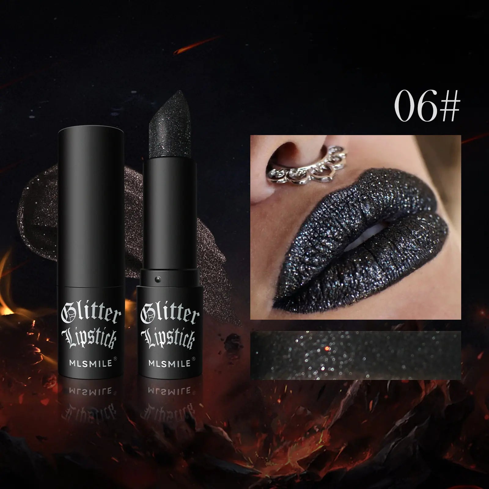 Glitter Lipstick – Metallic & Hydrating