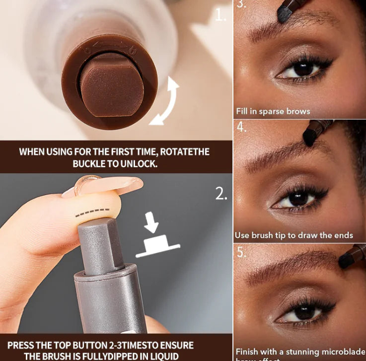 Long-Lasting Eyebrow Gel with Built-In Brus
