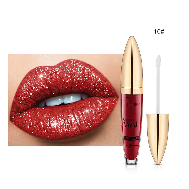 Matte Shimmer Glitter Liquid Lipstick - Sparkle Lips