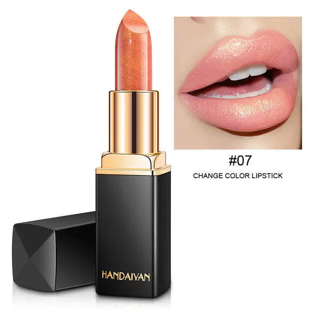 9 Colors Waterproof Glitter Lipstick - Long-Lasting