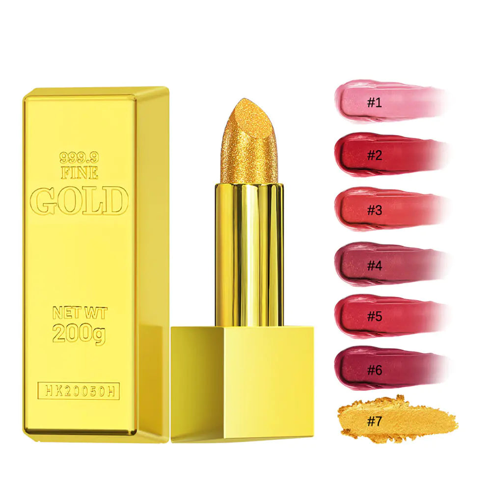 Gold Waterproof Matte Lipstick – Long Lasting