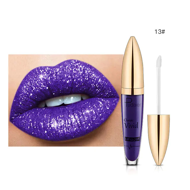 Matte Shimmer Glitter Liquid Lipstick - Sparkle Lips