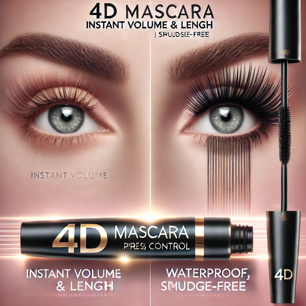 4D Silk Fiber Mascara Waterproof Lengthening & Volume