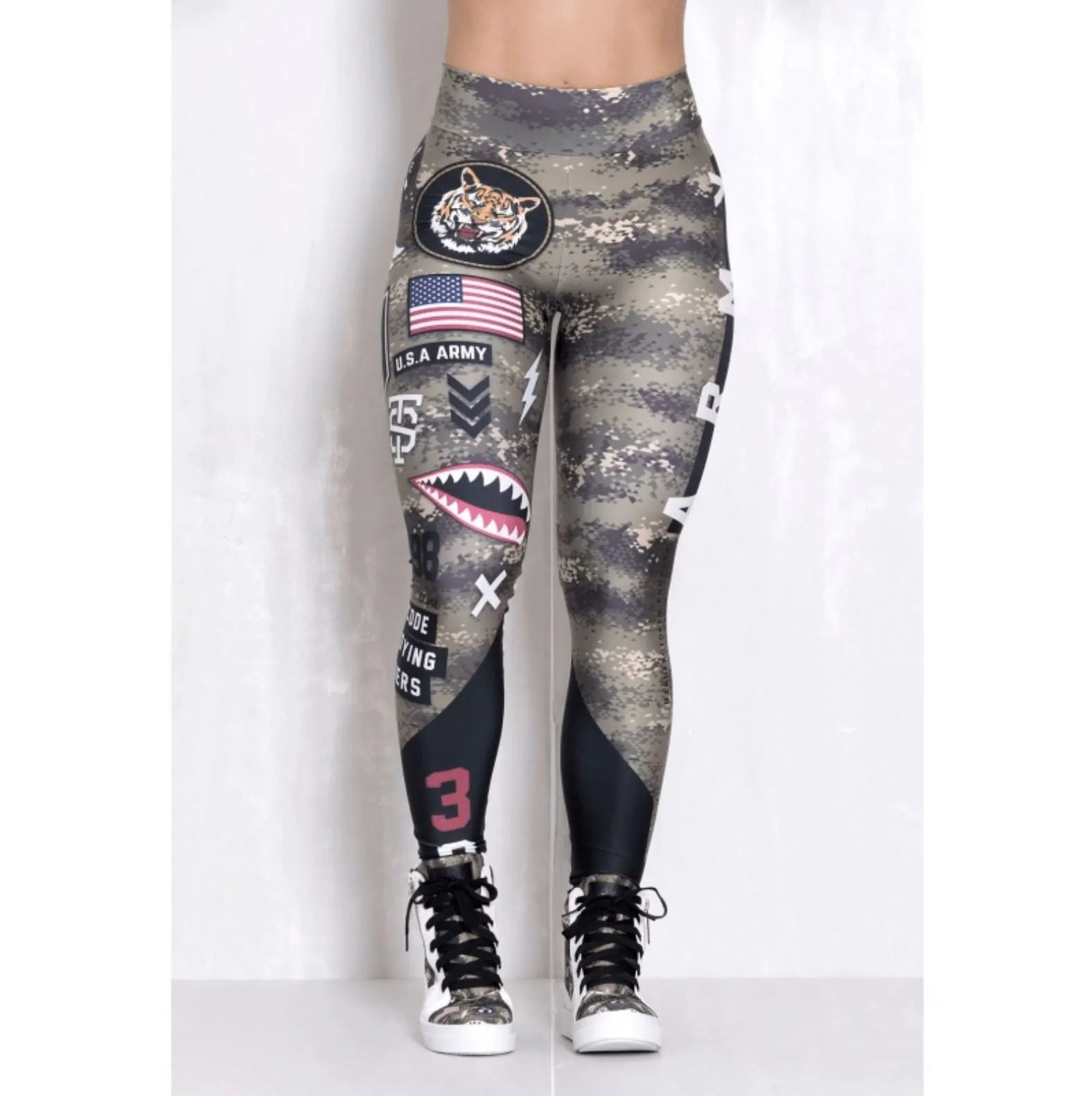 Military Chic Sculpting Leggings