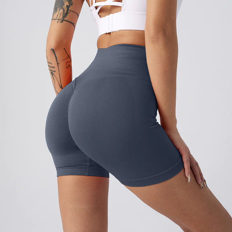 Women Yoga Shorts - High-Waisted Workout Activewear