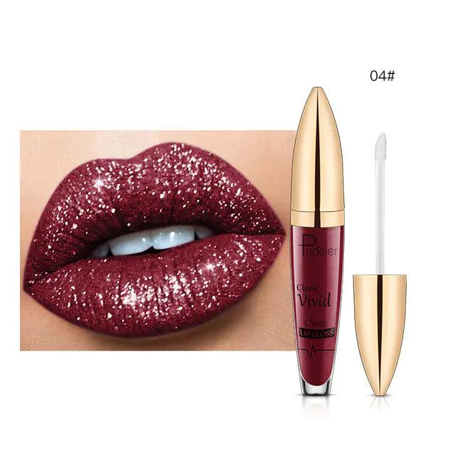Matte Shimmer Glitter Liquid Lipstick - Sparkle Lips