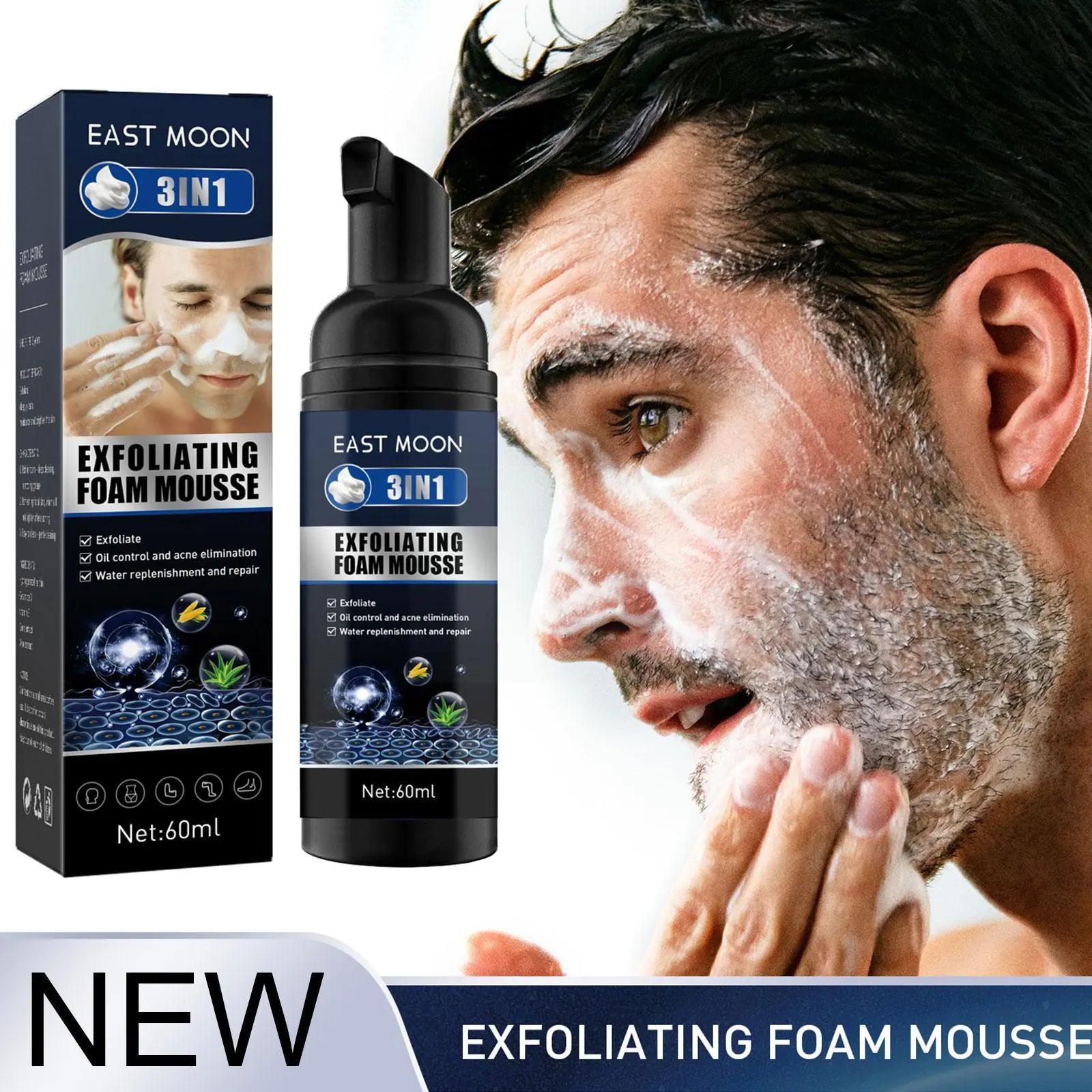 Men’s Exfoliating Acne & Oil-Control Mousse