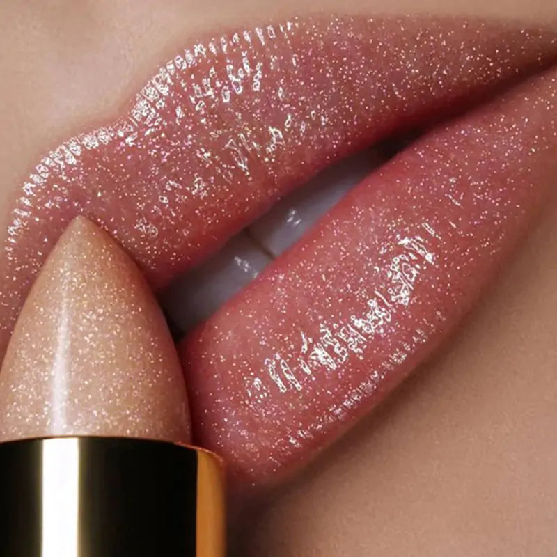 9 Colors Waterproof Glitter Lipstick - Long-Lasting