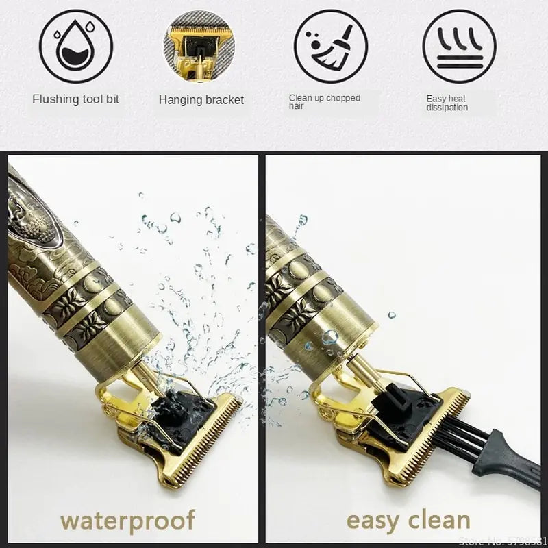 Dragon T9 Pro Wireless Hair Clippers - Professional