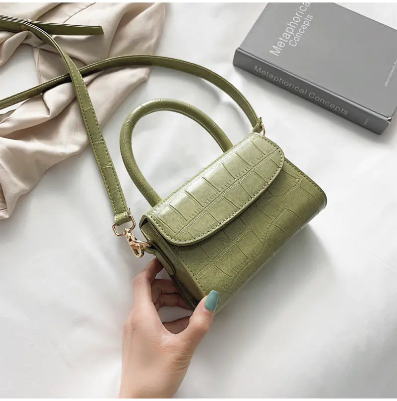 Small Square Handbag - Compact Geometric Design