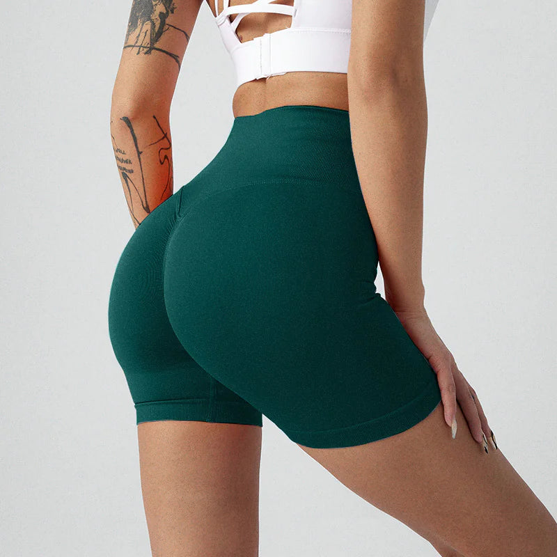 Women Yoga Shorts - High-Waisted Workout Activewear