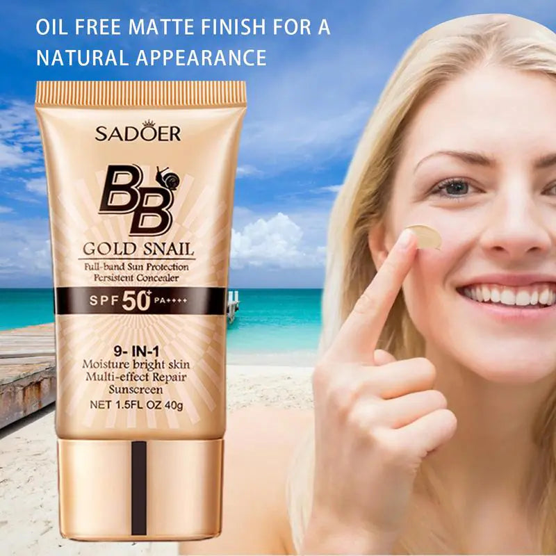 Gold Snail BB Cream SPF50+ – Moisturizing & Long-Wear