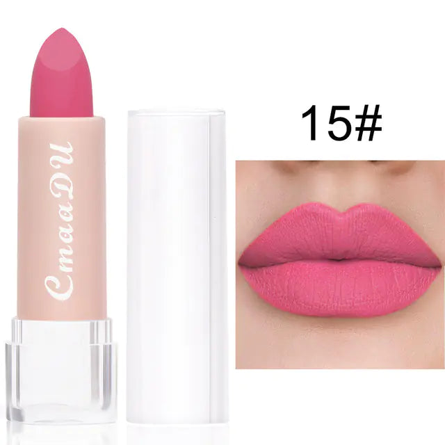 15-Color Matte Waterproof Lipstick Set