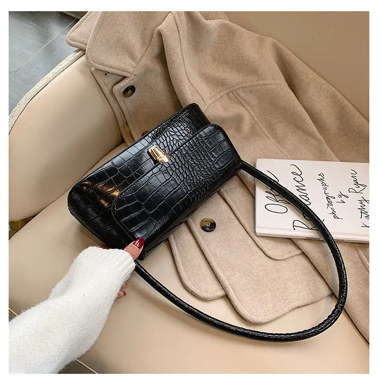 Luxury Croc Handbag - Premium Crocodile Pattern