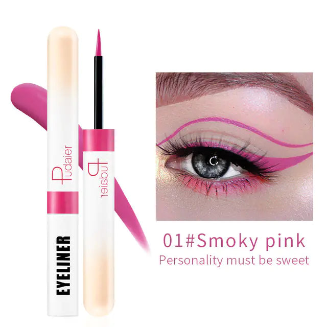 12 Colors Glitter Waterproof Eyeliner Set