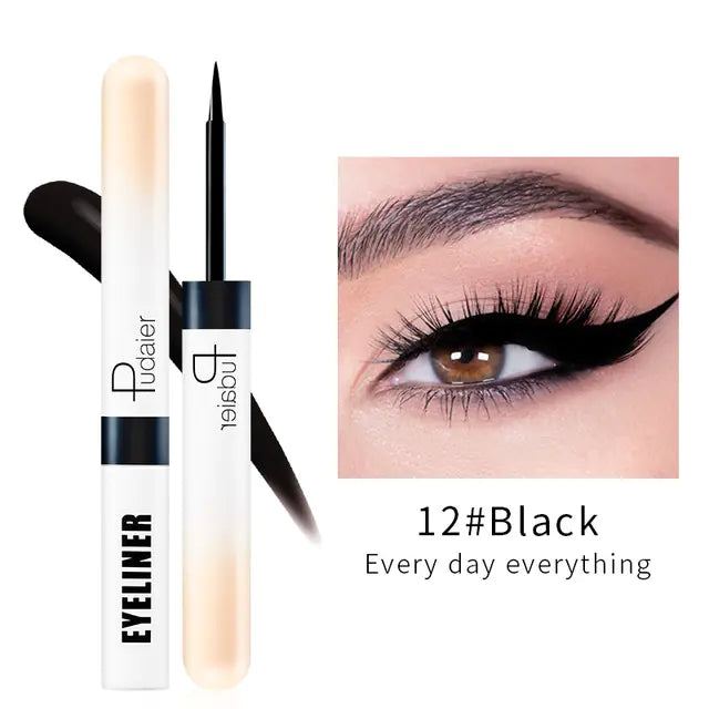 12 Colors Glitter Waterproof Eyeliner Set