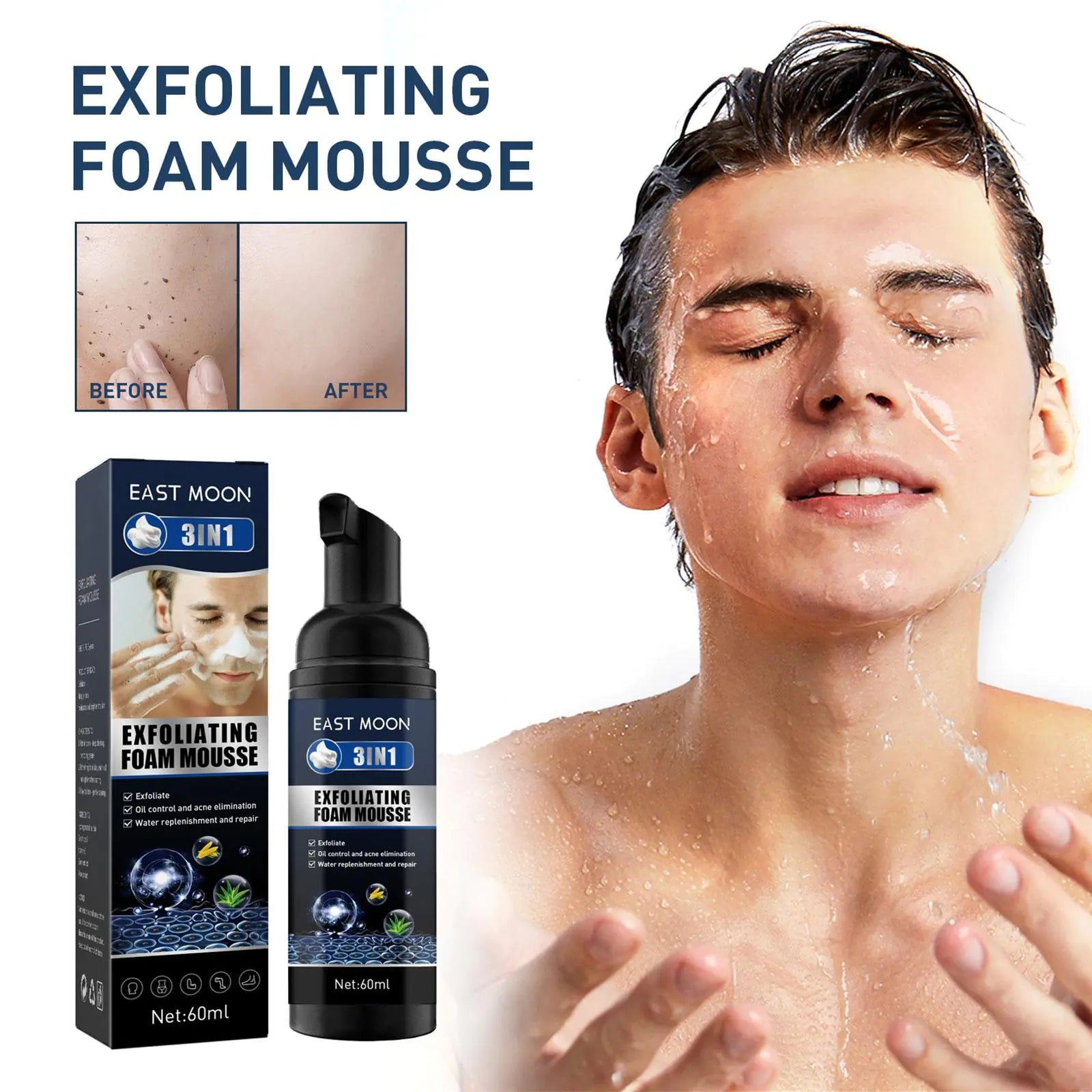Men’s Exfoliating Acne & Oil-Control Mousse